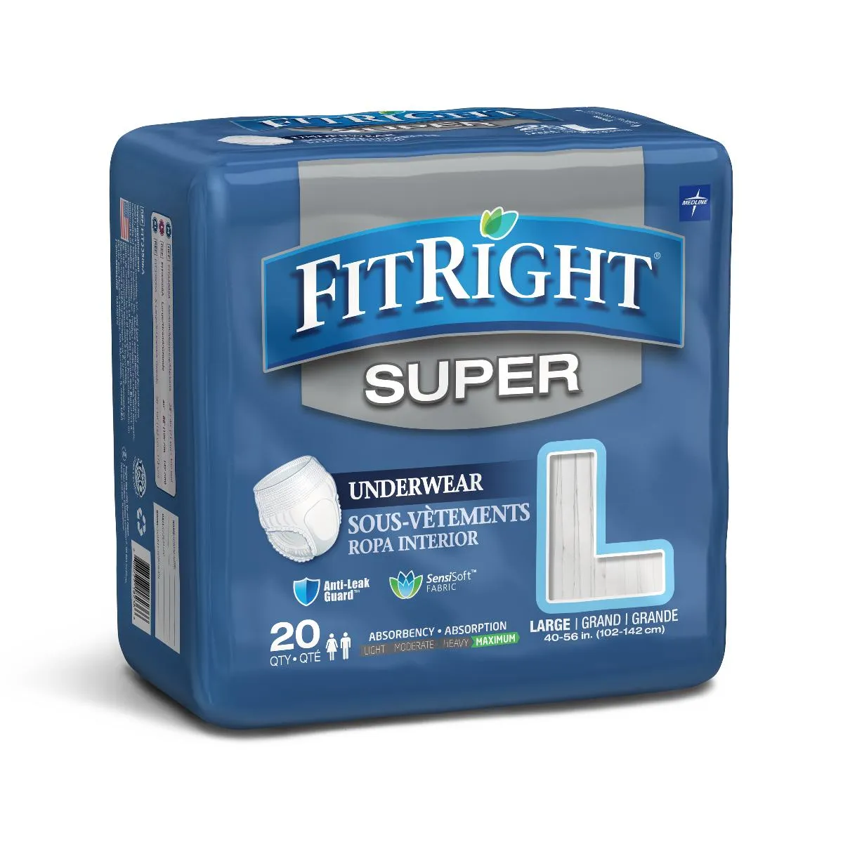 Medline FitRight Super Adult Incontinence Underwear