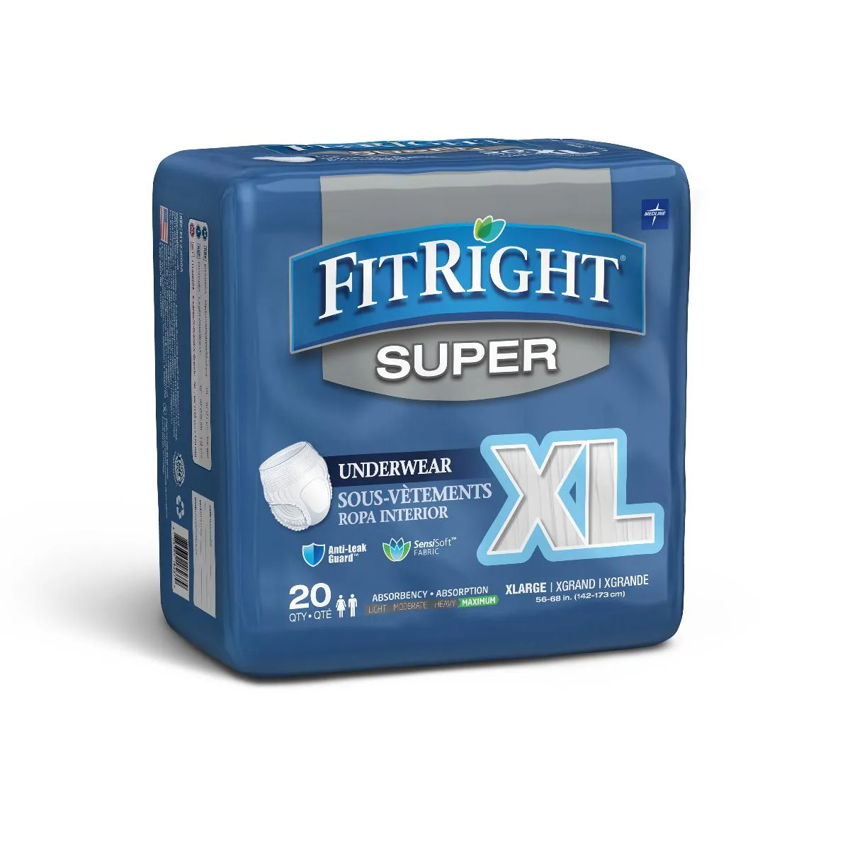 Medline FitRight Super Adult Incontinence Underwear