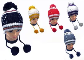 men's knit yarn beanie hats w/ rhinestone embellishment Case of 72