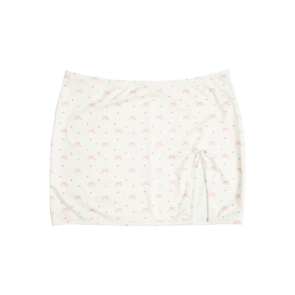 Mini Skirt In Bow Print