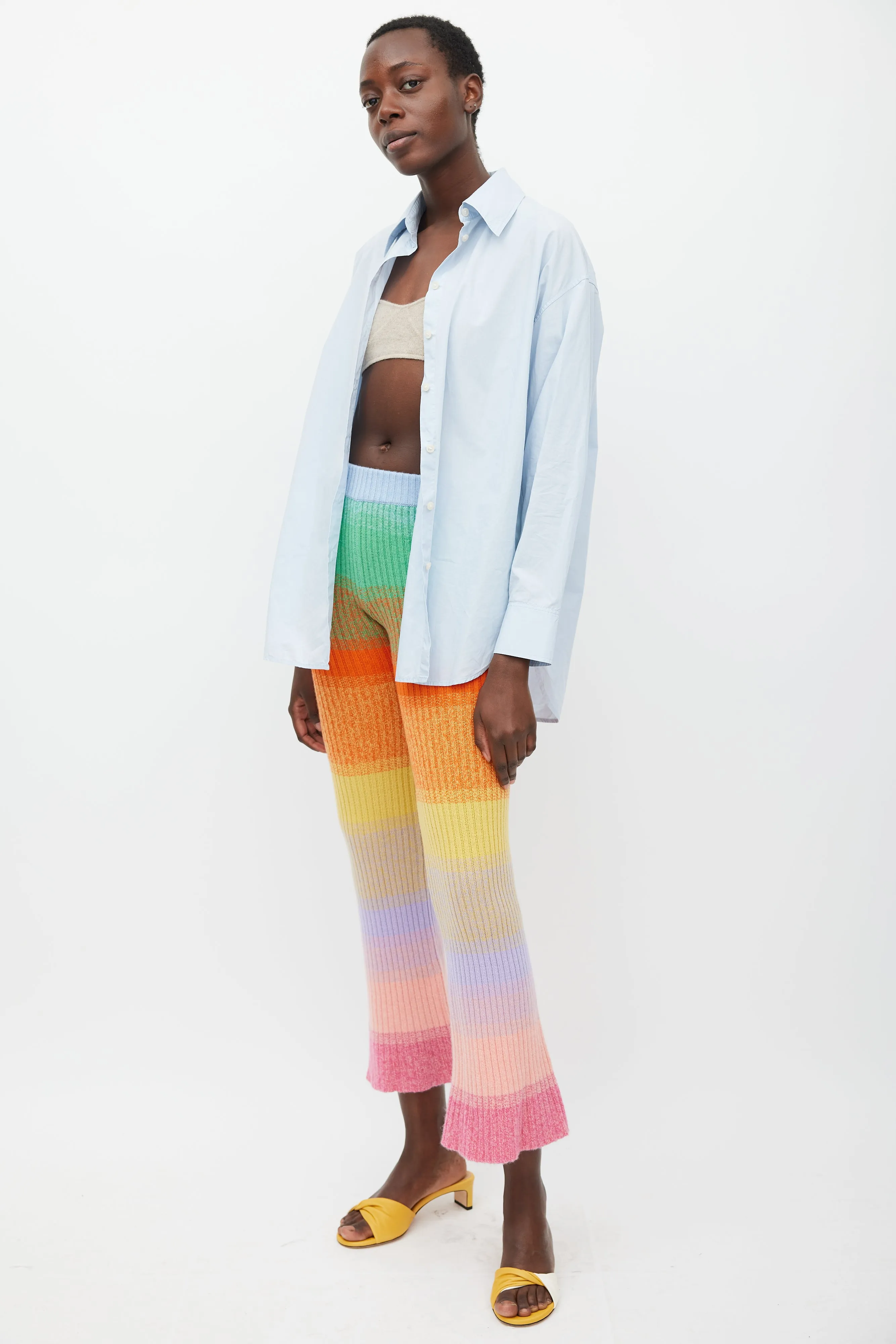 Multicolour Cashmere Striped Canyon Pant