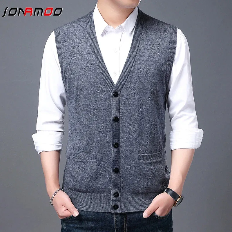 New Knitted Cardigan Tank Top