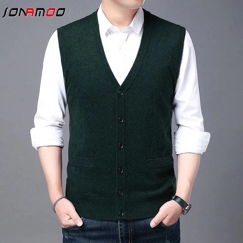 New Knitted Cardigan Tank Top