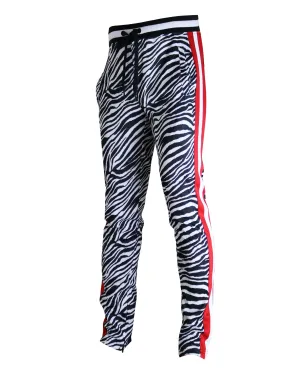 P11005-PRINT TRACK PANTS (BLACK/ZB)