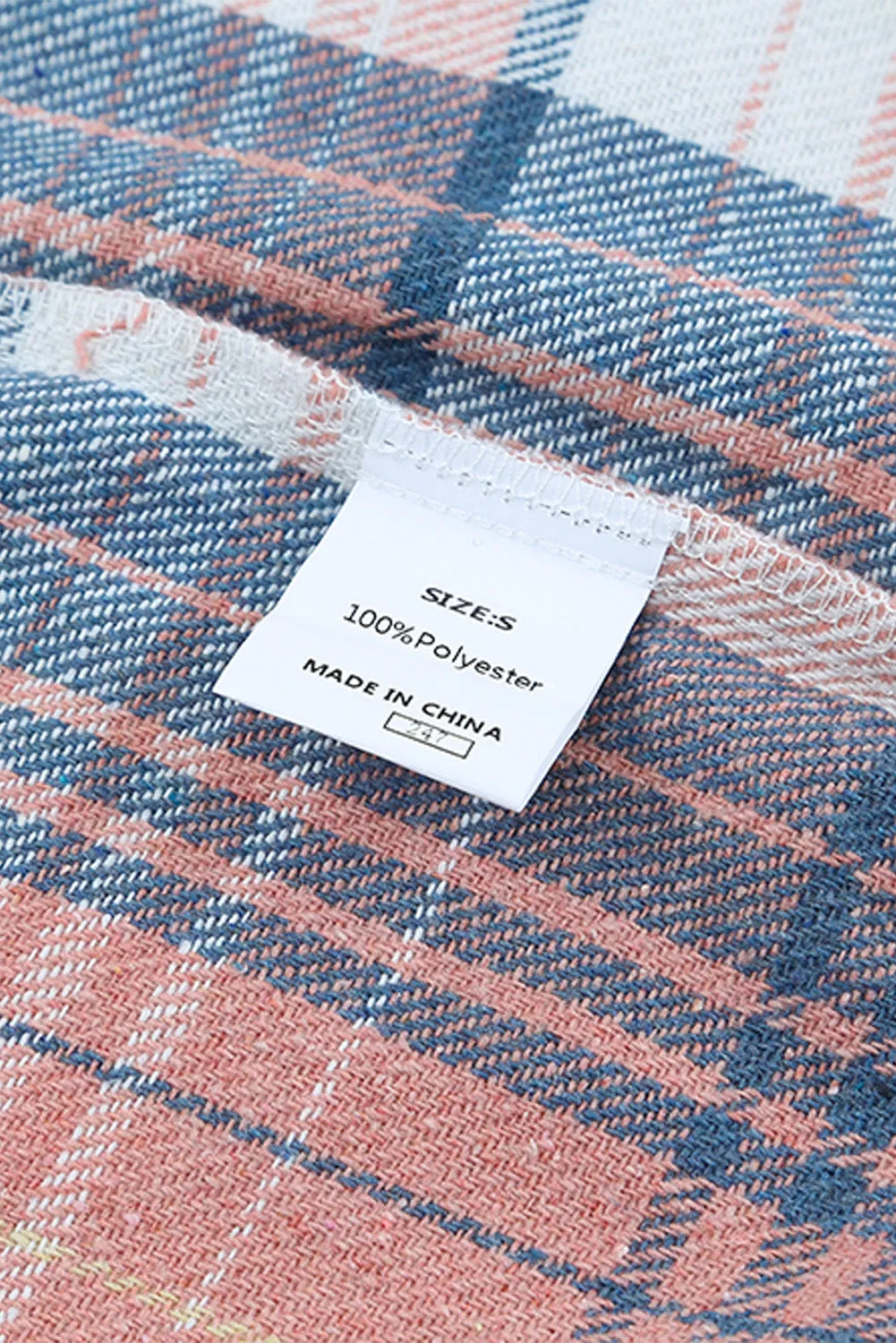 Plaid Button Up Collared Flannel Shacket