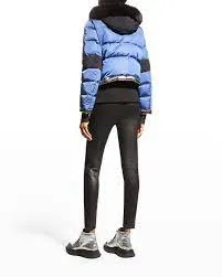 Post Card Women's Chamoinx Trimat Fur in Deep Blue ON SALE!