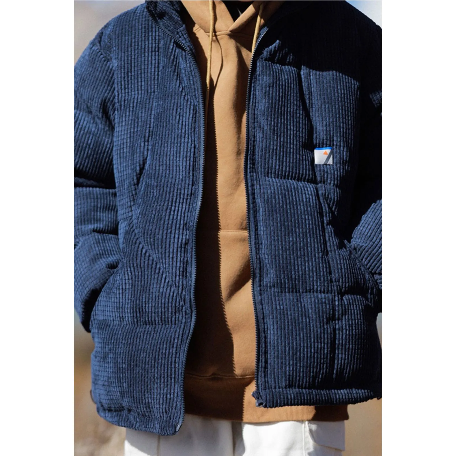 Retro Corduroy Puffer Coat