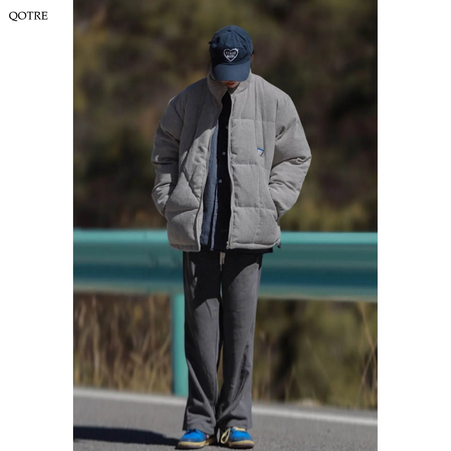 Retro Corduroy Puffer Coat