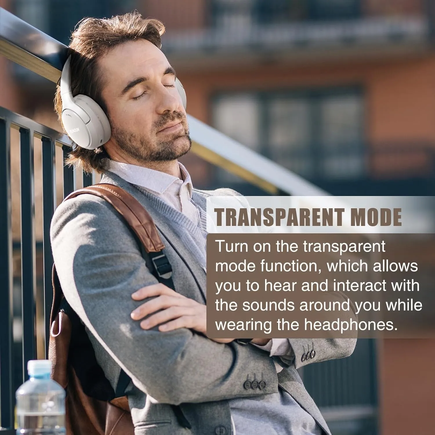 RUNOLIM Hybrid Active Noise Cancelling Headphones, 65H Playtime, Built-In Microphone, Bluetooth Wireless over Ear Foldable Headphones with Hifi Audio, Home Travel Office