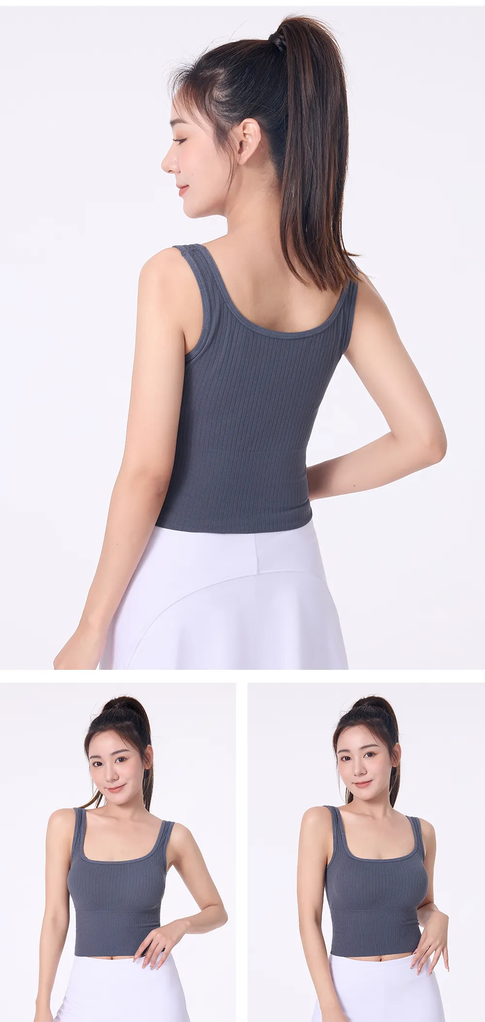 Sidiou Group Anniou Wholesale Summer Fashion Padded Camisole Sexy Underwear Women Breathable Beauty Back Tank Top