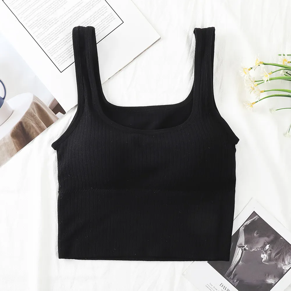 Sidiou Group Anniou Wholesale Summer Fashion Padded Camisole Sexy Underwear Women Breathable Beauty Back Tank Top