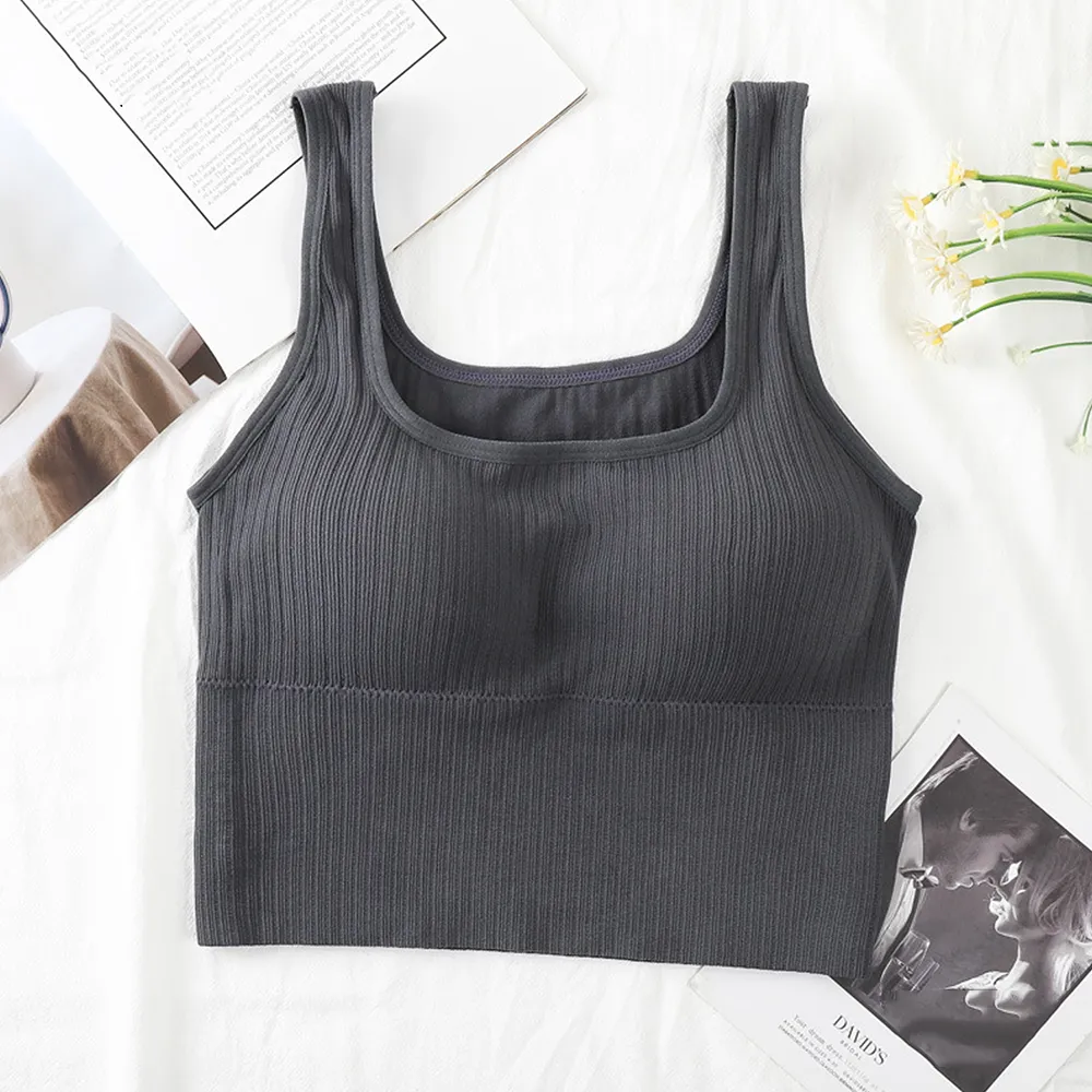 Sidiou Group Anniou Wholesale Summer Fashion Padded Camisole Sexy Underwear Women Breathable Beauty Back Tank Top