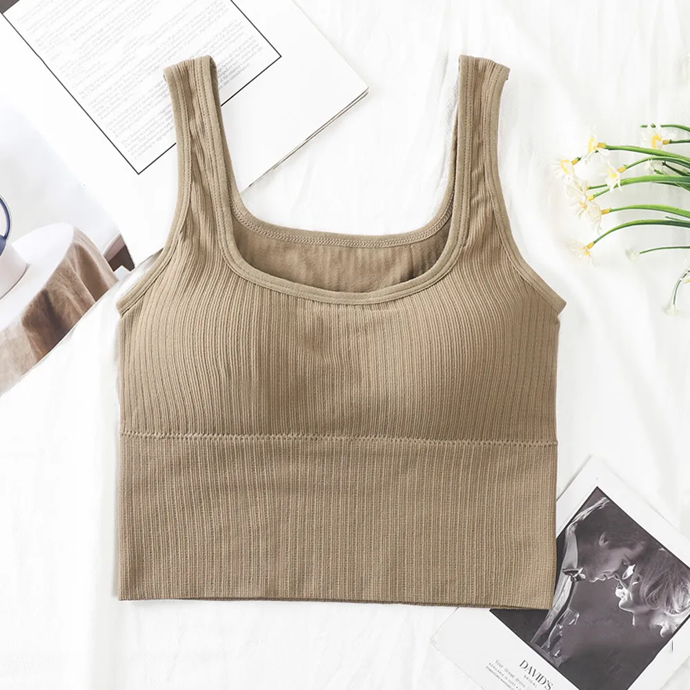 Sidiou Group Anniou Wholesale Summer Fashion Padded Camisole Sexy Underwear Women Breathable Beauty Back Tank Top