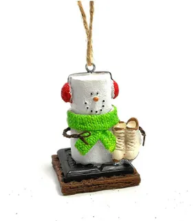 S'mores Ice Skater Ornament