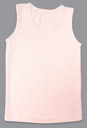 SONA Comfortable Cut Sleeves Thermal for Kids Vest Shirt Pack of 1- Peach