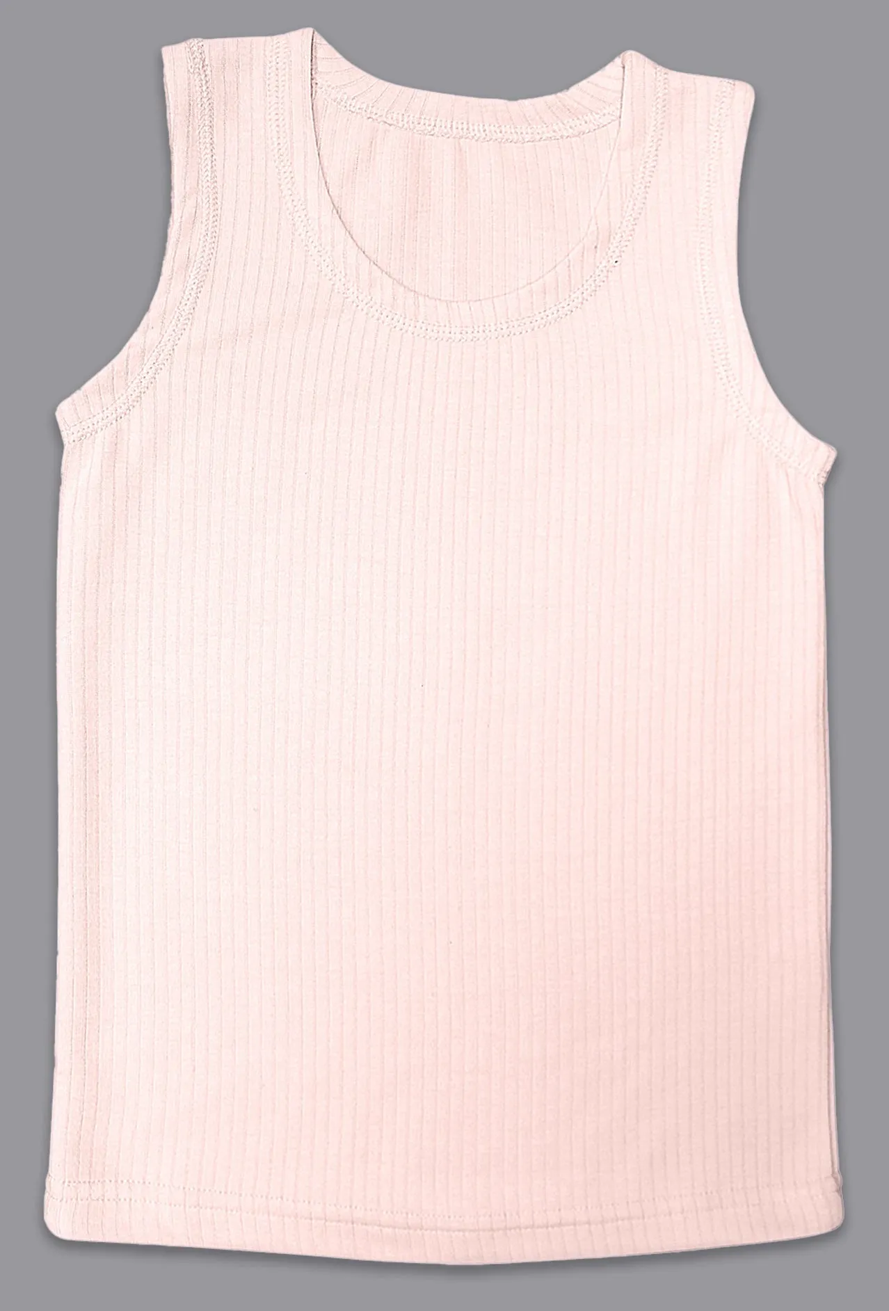 SONA Comfortable Cut Sleeves Thermal for Kids Vest Shirt Pack of 1- Peach