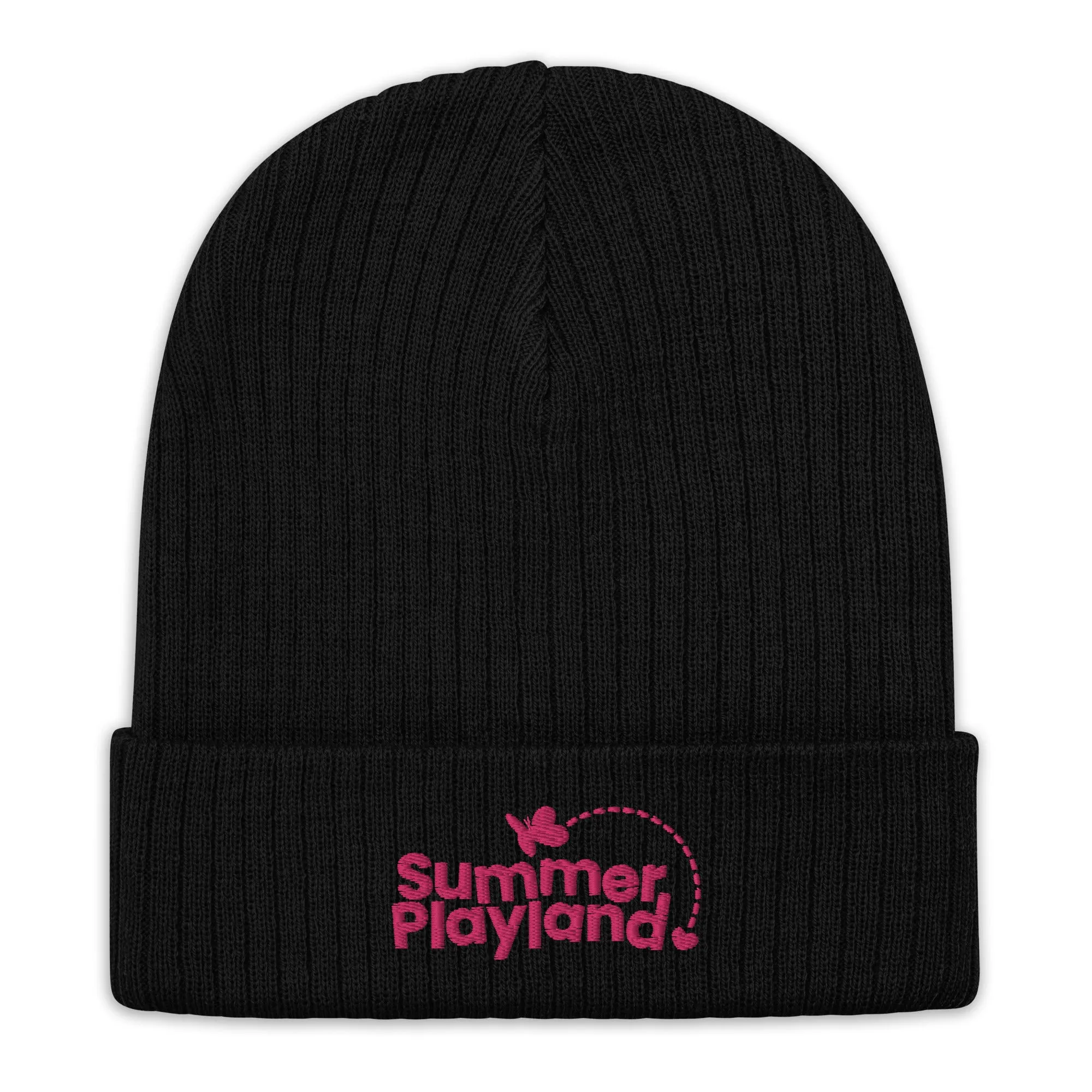 Summer Playland Ribbed Knit Beanie