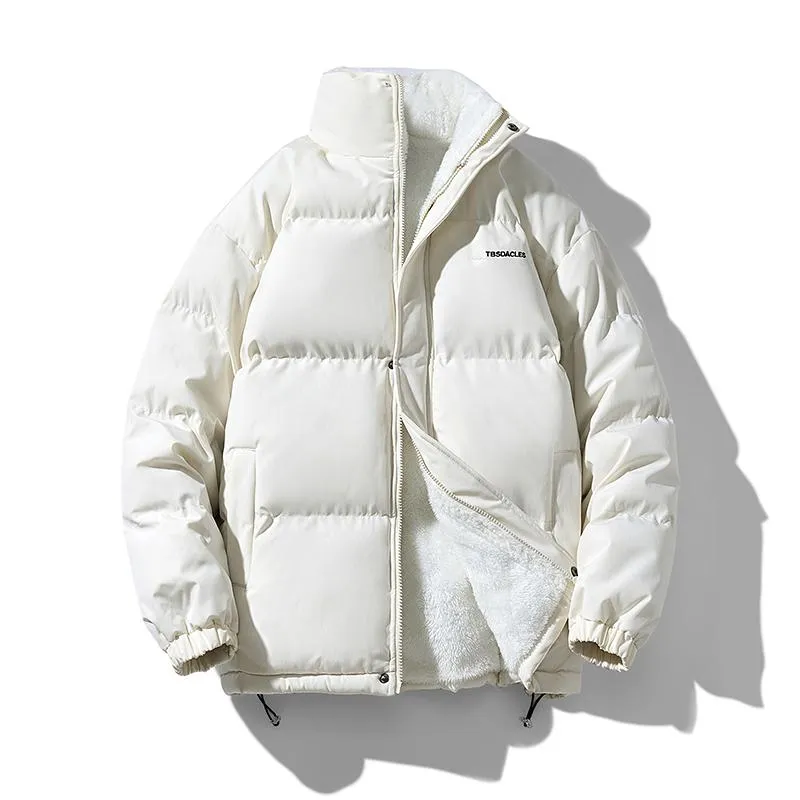 Trendy Stand-Up Collar Thickened Puffer Jacket