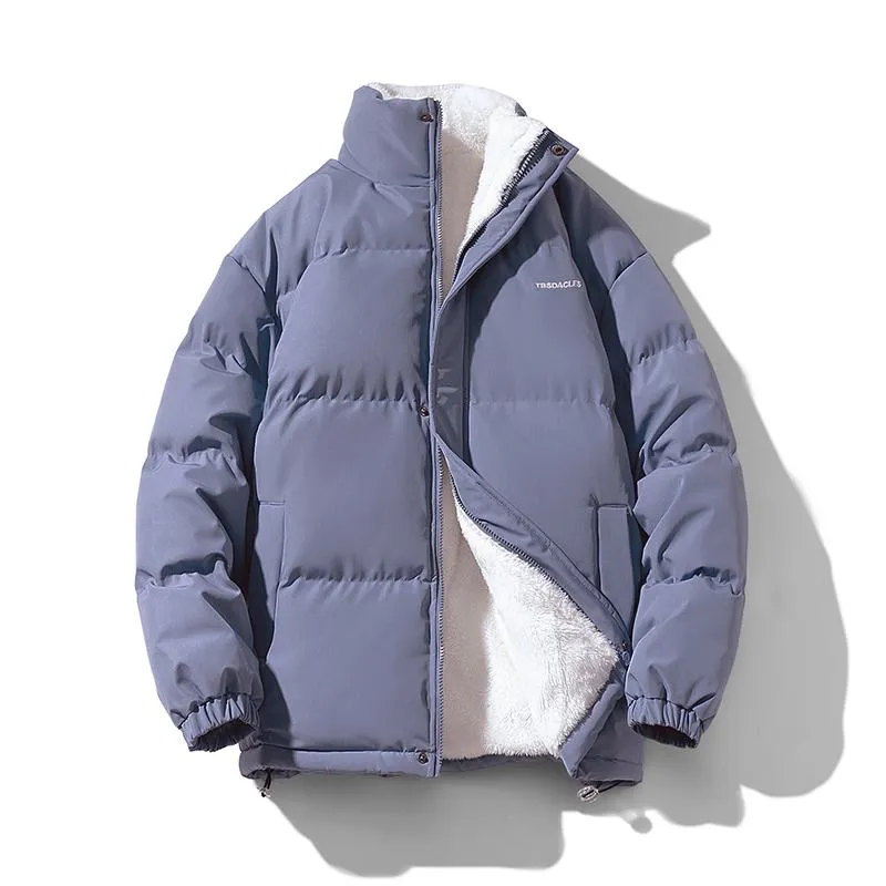 Trendy Stand-Up Collar Thickened Puffer Jacket