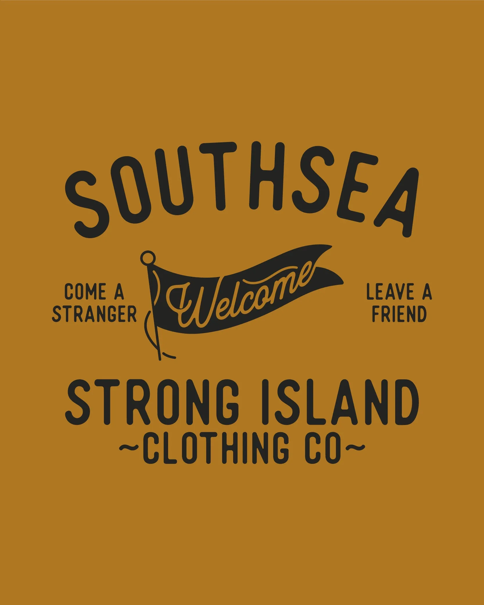 Welcome // Organic Unisex Sweatshirt - Mustard