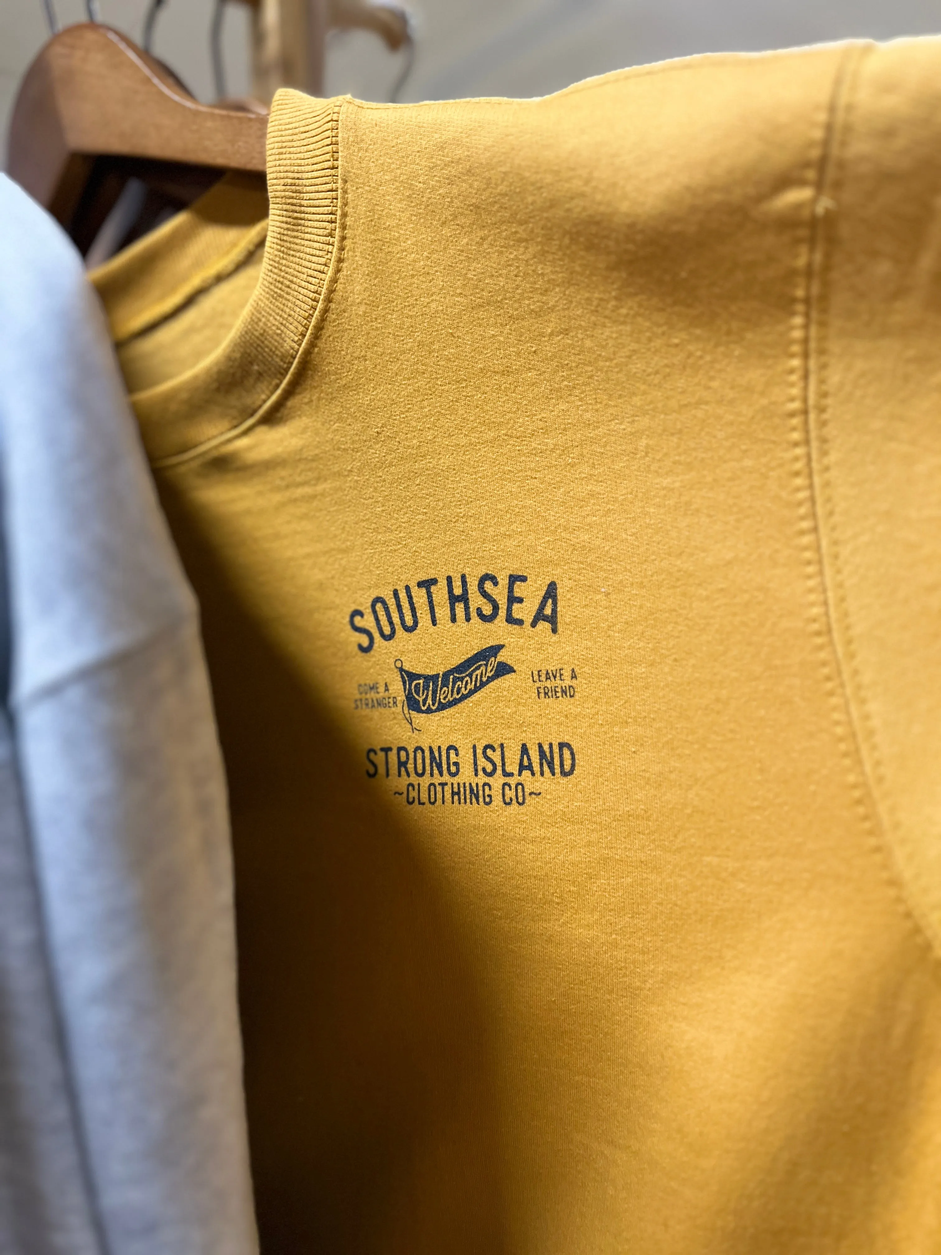 Welcome // Organic Unisex Sweatshirt - Mustard