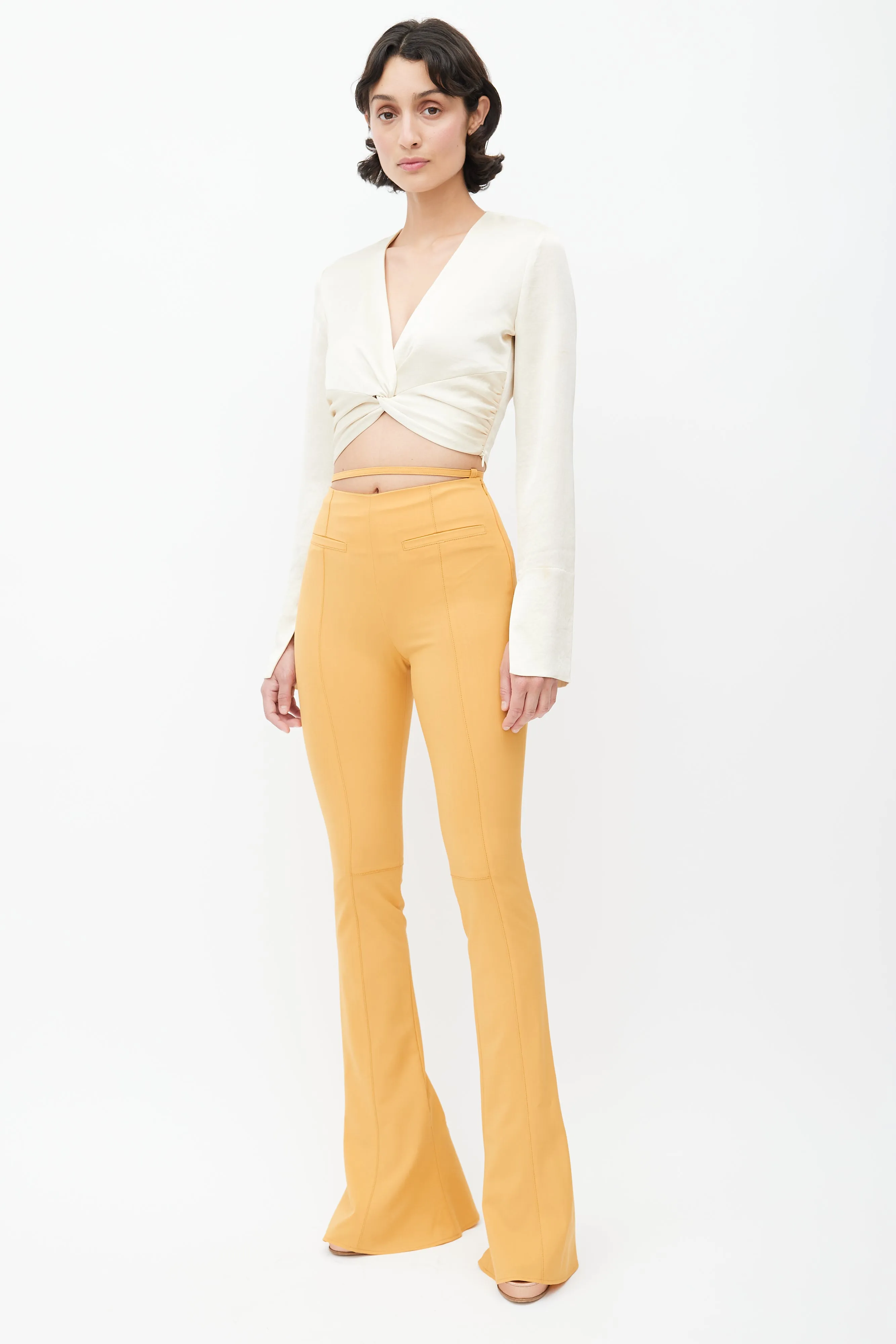 Yellow Le Splash Flared Trouser